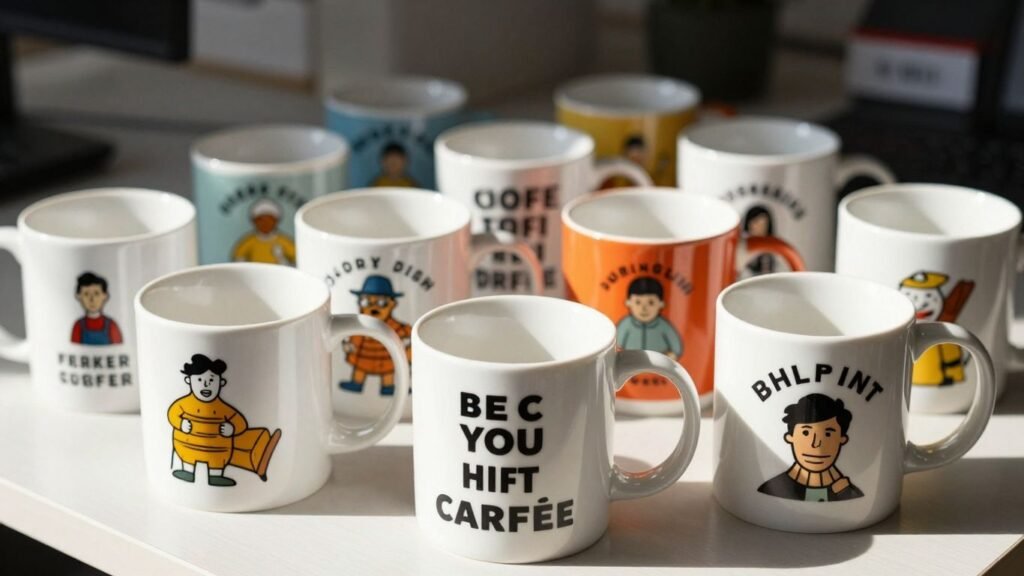 Funny coffee mugs for office gift exchange