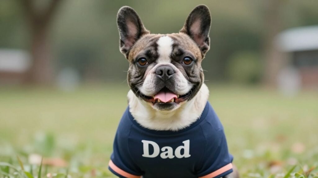 French Bulldog dad t-shirt for Father's Day gift.