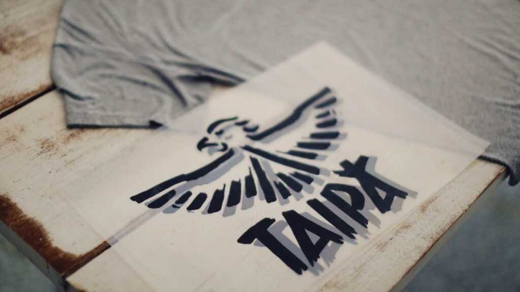 white and black star print textile